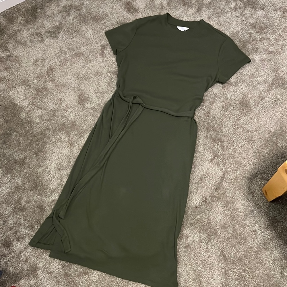 Medium Army Green Midi Dress